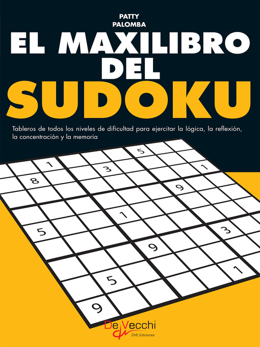 Title details for El maxilibro del sudoku by Patty Palomba - Available